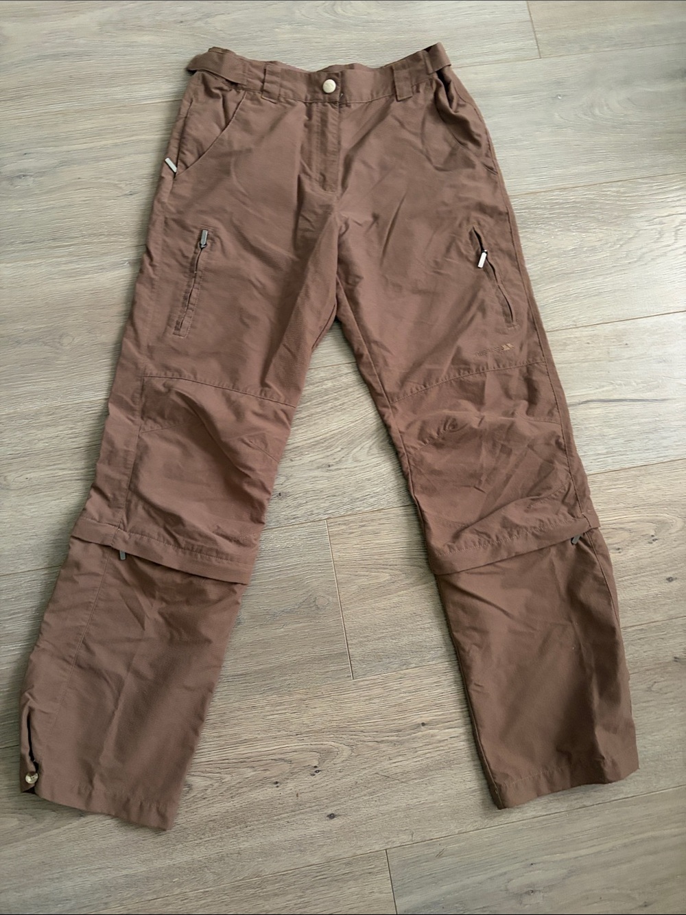 Trespass Women's Straight-Leg Convertible Pants in Brown